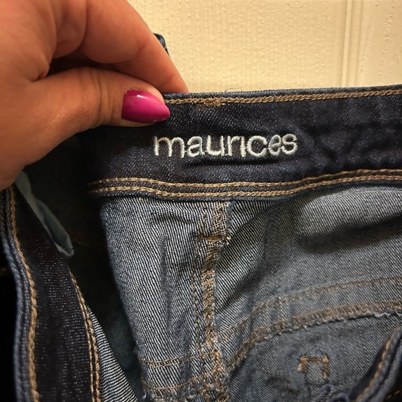 Maurice’s Woman’s Jeans Sz. 22W Short Mid Rise Slim Boot Denim Flex NWT - Picture 2 of 13
